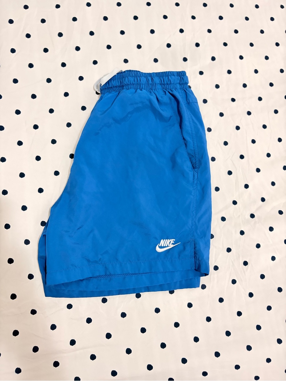 Nike Men’s Athletic Shorts Blue with White Logo